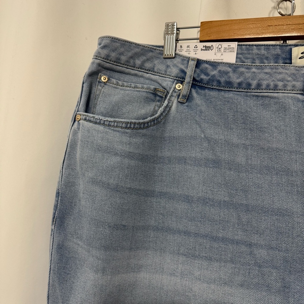 Seven7 Women’s Loose Straight High Rise Jeans Plus Size: 22W - Picture 3 of 10